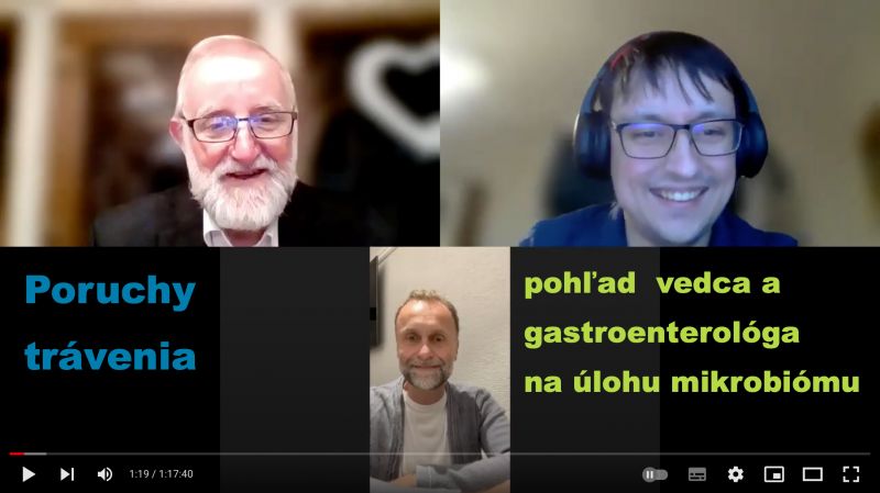 Ladislav Kužela a Alojz Bomba diskutujú o tom ako súvisia funkčné poruchy trávenia so zmenami v mikrobióme 